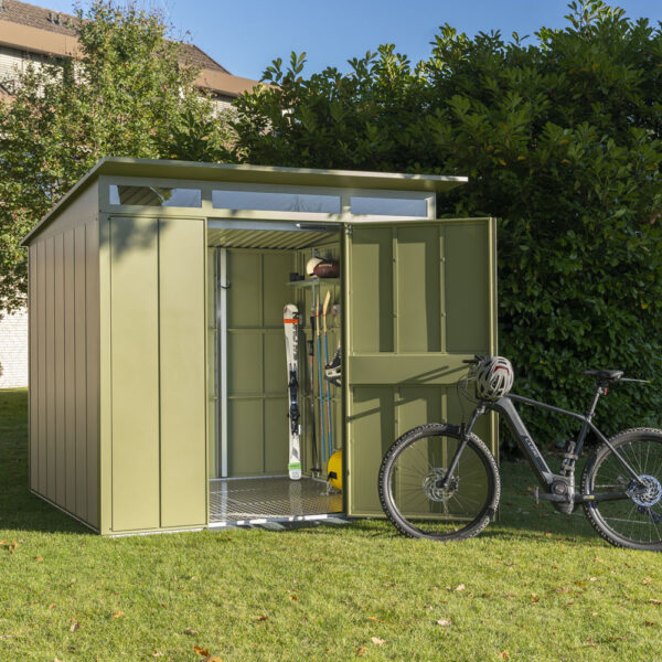 Tuinhuisje opbergsysteem Modern-P (lessenaarsdak)